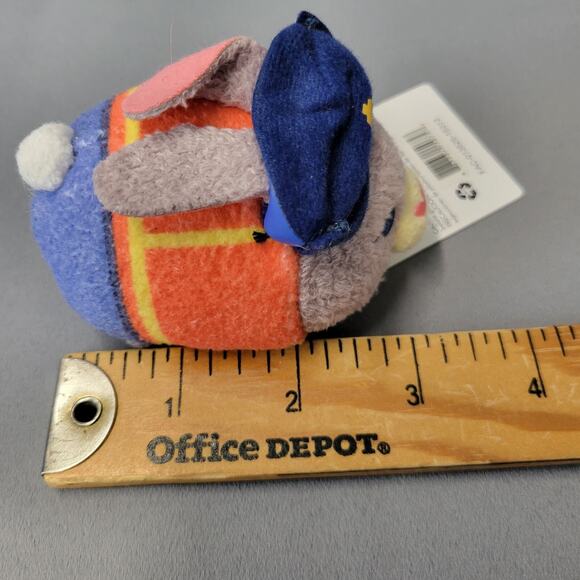 Zootopia Disney Tsum Tsum Bunny Judy Hopps Plush Toy Orange Blue 3" Long New - Picture 13 of 16
